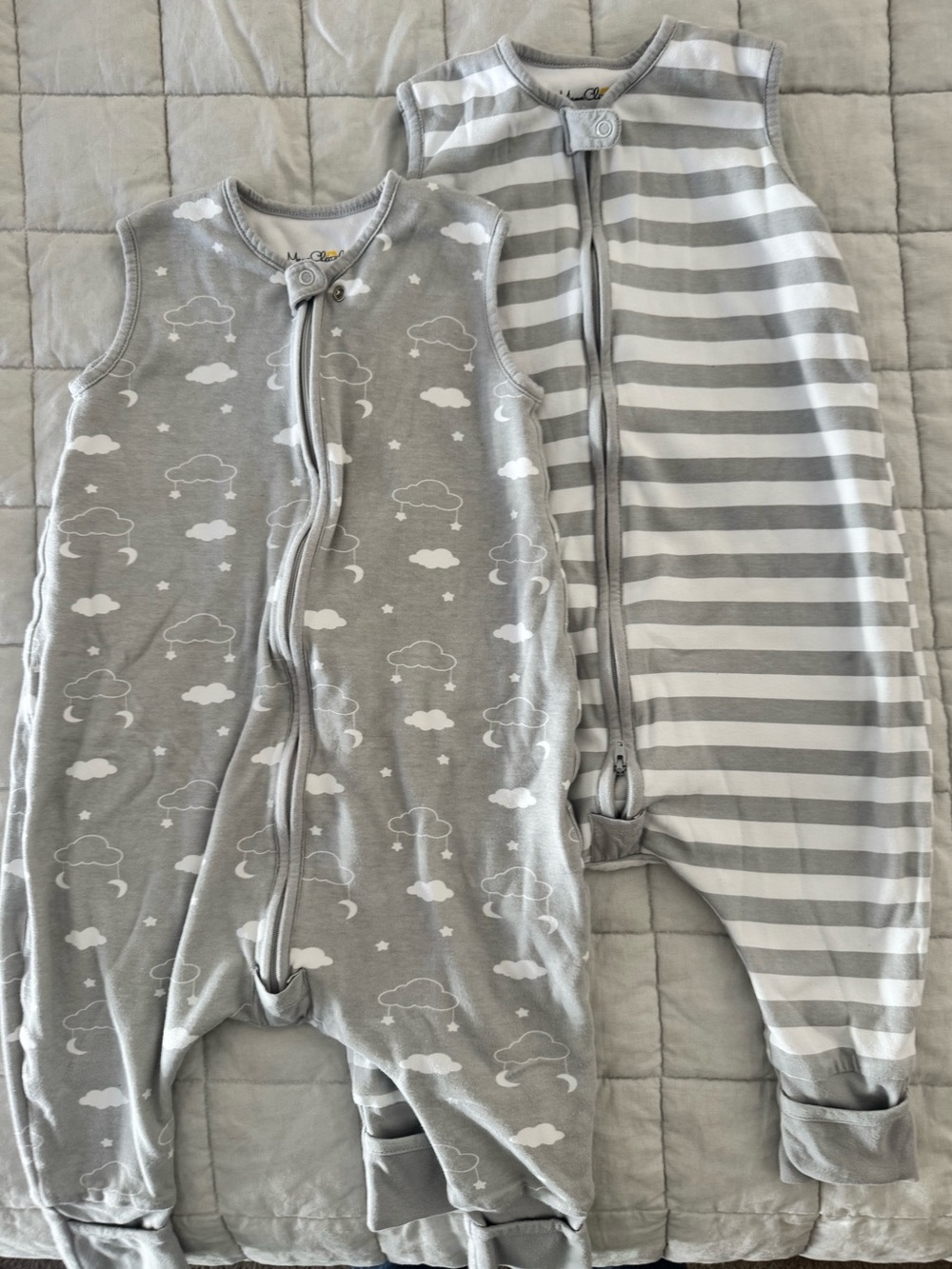 Mama Cheetah Toddler Sleep Sack Walkers 18-36M Organic Cotton Set of 2